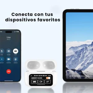Audífonos Inalámbricos Bluetooth A9 Pro con Pantalla Táctil - Imagen 8